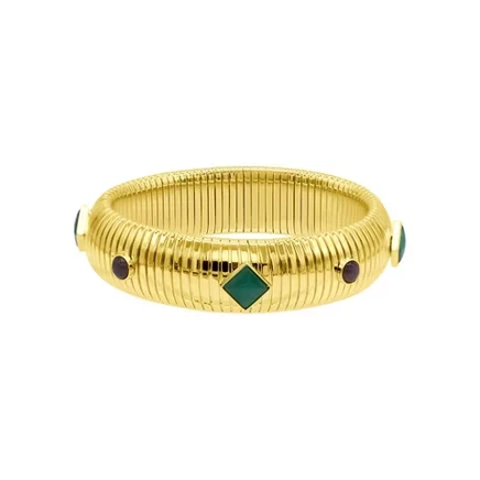 Браслет Adornia омега 0,75″ с позолотой 14k