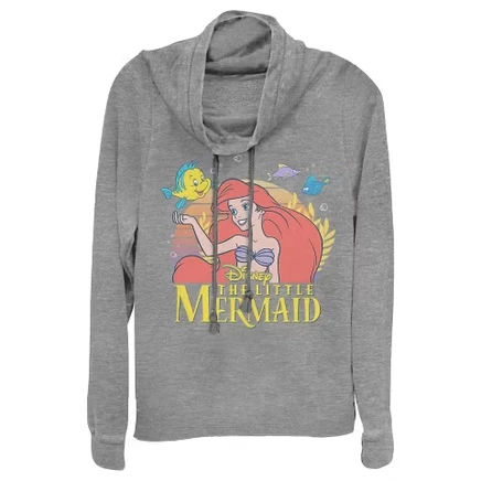 Женская толстовка Ariel Classic с капюшоном и круглым вырезом для юниорок серый вереск