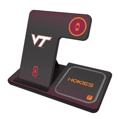 NCAA ACC Universities предлагает 15-ваттную зарядную станцию 3 в 1 virginia tech hokies