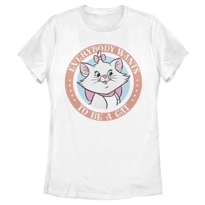 Женская футболка Disney Aristocats Marie, белая