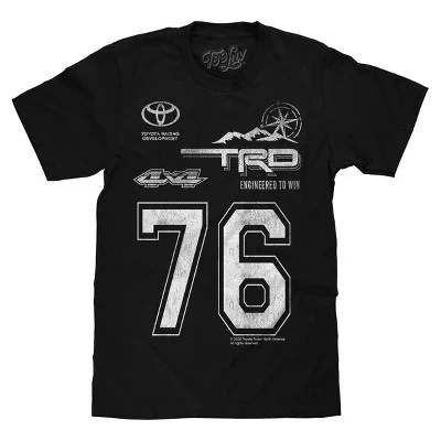 Футболка с выцветшей эмблемой Toyota Racing Development TRD 76 - Черный