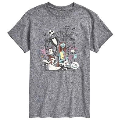 Мужская классическая футболка Nightmare с коротким рукавом и графическим рисунком athletic heather