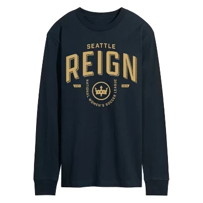 Мужская футболка Seattle Reign Industrial с длинным рукавом и графическим принтом в стиле Индастриал