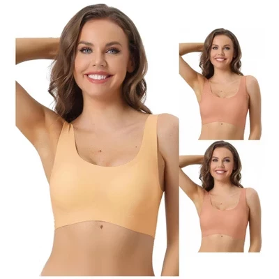 Женский спортивный топ INSPIRE CHIC, 3 шт., бежевый