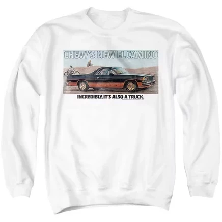 Мужской свитшот Chevrolet El Camino, белый