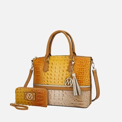 Сумка-тоут MKF Collection Mia K с кошельком, желтая