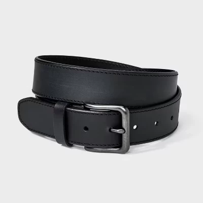 Мужской повседневный классический ремень с пряжкой Harness - ™ Black черный