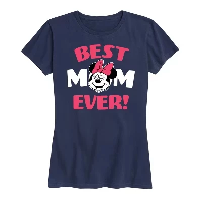 Женская футболка Disney Minnie Mouse Best Mom Ever, синяя