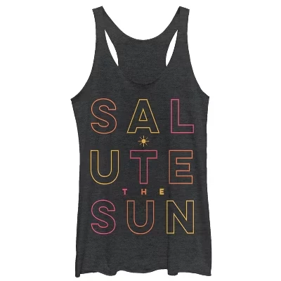 Женская майка с завышенной талией Sun Salute Racerback