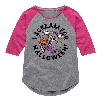 Футболка I Scream For Halloween с регланом и графическим принтом 