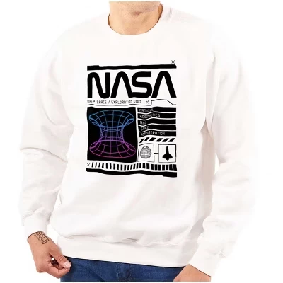 Ретро-толстовка NASA для исследования дальнего космоса с лицензией для мужчин или женщин