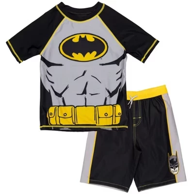 Комплект одежды dark knight с регланом Rash Guard и плавками UPF 50+ темный рыцарь