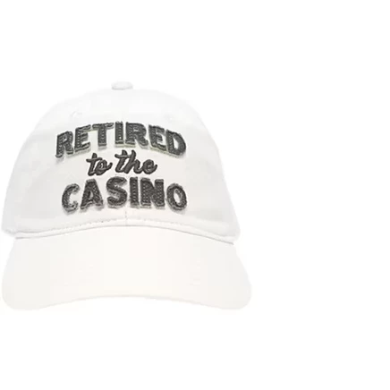 Унисекс бейсболка Pavilion Gift Company Casino, белая