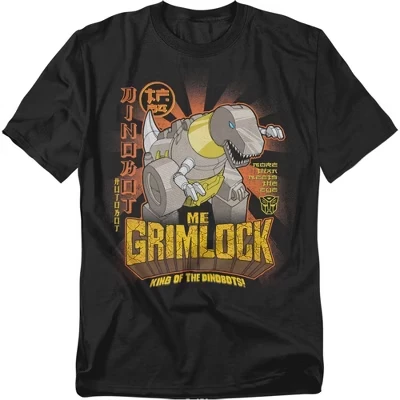 Мужская футболка Generations Me Grimlock King Of The Dinobots, черная