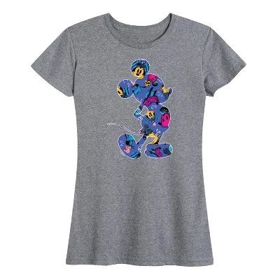 Женская футболка Disney Mickey Silhouette, серая