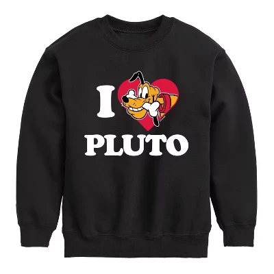 Свитшот для мальчиков Disney I Love Pluto, черный