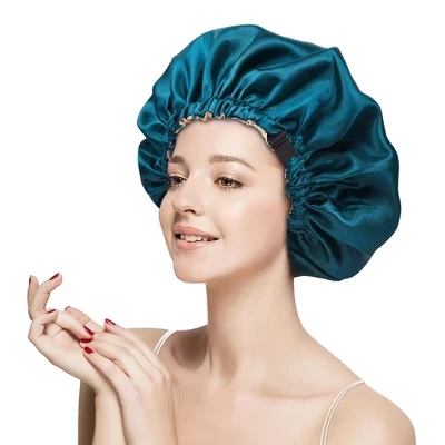 Шапочка для сна Anna-Kaci Silk, зеленая