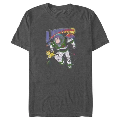Мужская футболка Toy Story Lightyear Базз и Сокс, угольная