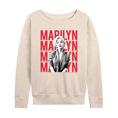 Женский лонгслив Marilyn Monroe «Имя», бежевый