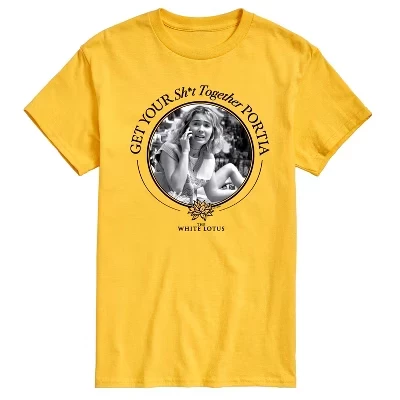 Мужская футболка The White Lotus Portia, желтая
