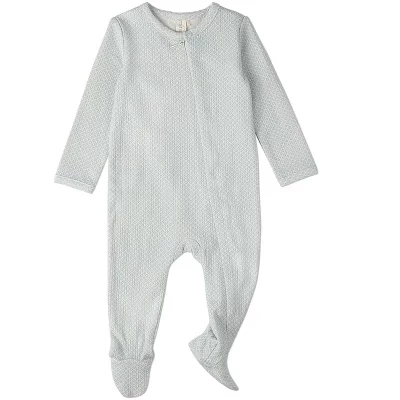 Детская трикотажная футболка на молнии из 100% хлопка с абстрактным рисунком baby blue