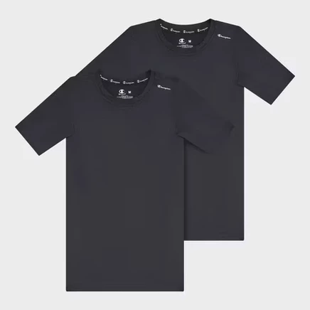 Молодежная компрессионная футболка 2pk black/черный
