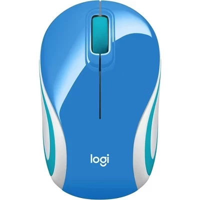 Беспроводная мини-мышь Logitech M187, синяя