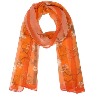 Women's Floral Lightweight Satin 50s Sunscreen Head Wrap Scarves for Summer 1 Pc style-10