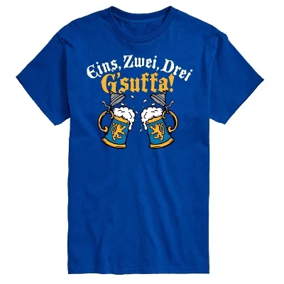 Мужская футболка с коротким рукавом Eins Zwei Drei Gsuffa Oktoberfest с графическим рисунком
