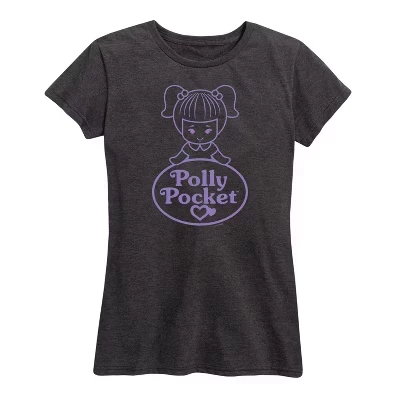 Женская футболка с коротким рукавом с логотипом и изображением куклы heather charcoal