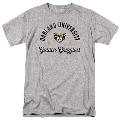 Мужская официальная футболка Oakland University Golden Grizzlies от athletic heather