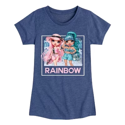 Детская футболка Rainbow High Vacation Dolls, синяя