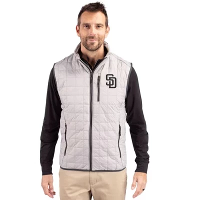 Мужской пуховик на молнии San Diego Padres Rainier PrimaLoft® с эко-изоляцией для больших и высоких мужчин.