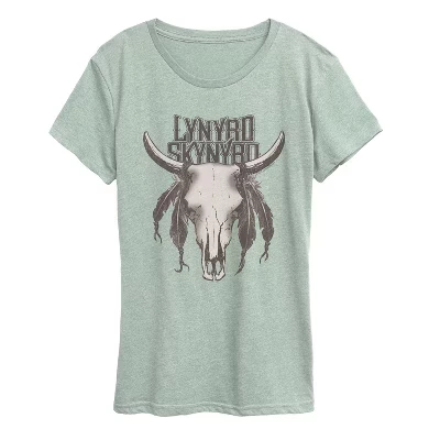 Женская футболка Longhorn с коротким рукавом и рисунком heather sea foam