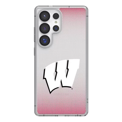 Льняной прозрачный чехол для мобильного телефона NCAA Big Ten Universities для Samsung Galaxy wisconsin badgers