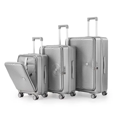 Багажный комплект из 3 предметов в твердой оболочке с замком TSA и вращающимися колесиками (20