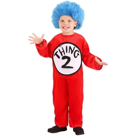 Костюм для малышей Thing 1/2 Dr. Seuss, красно-синий