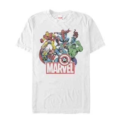 Мужская футболка Marvel «Классические герои», белая
