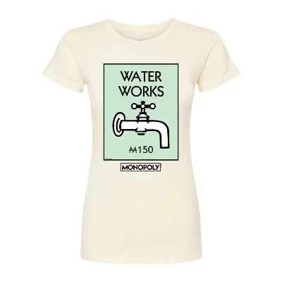 Женская приталенная футболка с рисунком Waterworks natural