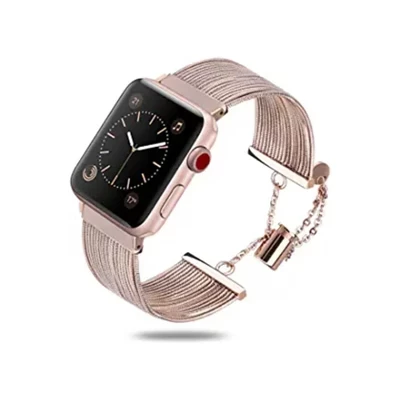 Ремешок для Apple Watch WorryFree Gadgets стальной 38/44 мм, розовое золото