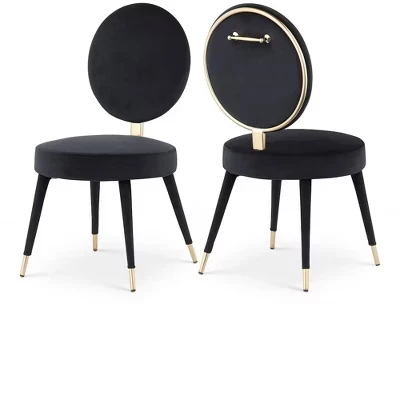 Стул Meridian Furniture Brandy, 2 шт., черный