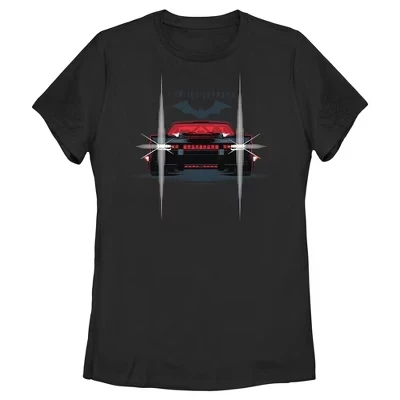 Женская футболка DC Comics The Batman Batmobile, черная