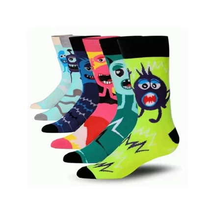 Мужские носки James Fiallo Monster Mania 6 пар, разноцветные