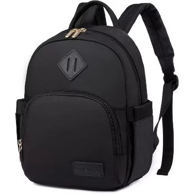 Lightweight Mini Backpack for Women – Small Waterproof Daily Purse & Casual Daypack black