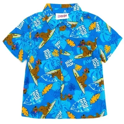 Мальчиковая рубашка Scooby Doo Hawaiian, синяя