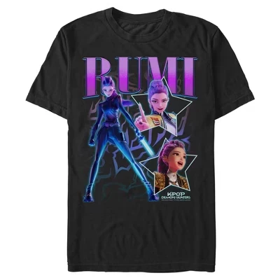 Мужская футболка с логотипом Rumi Super Star черного цвета