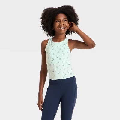 Детский топ All in Motion Strappy Crop, зеленый