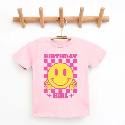Футболка для девочек The Juniper Shop Birthday, розовая