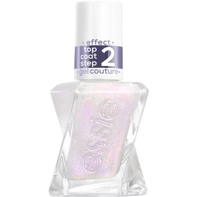 Топ-покрытие Essie Gel Couture металлик, 13,6 мл, голубое