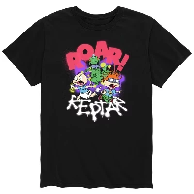 Мужская футболка Roar с коротким рукавом и графическим рисунком, черная